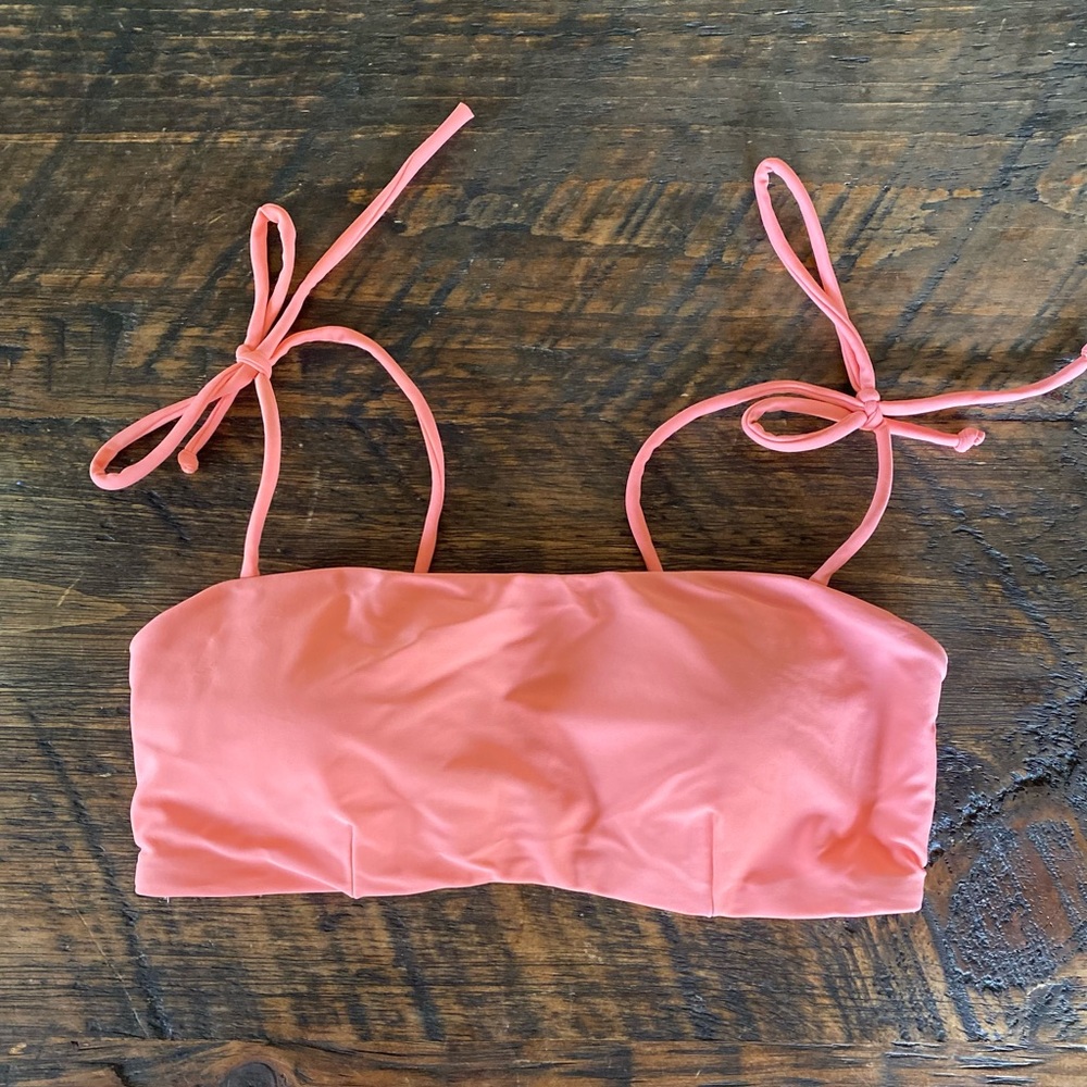 Express Tie Strap Bandeau Bikini Top